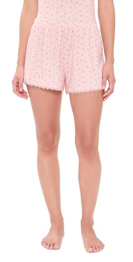 Z Supply Z Supply Better Off Ditsy Shorts Rosewater