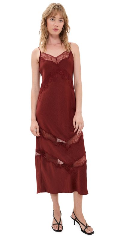 Z Supply Z Supply Bruna Lace Dress Velvet Rouge
