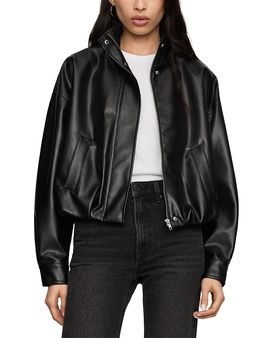 Z Supply Z Supply Corin Faux Leather Bubble Hem Jacket