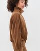 Z Supply Z Supply Corin Faux Suede Bubble Hem Jacket Saddle Suede - 4
