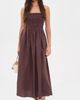 Z Supply Z Supply Cornelia Poplin Midi Dress Chocolate Cherry - 2