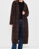 Z Supply Z Supply Crosby Plaid Cocoon Coat Dark Chocolate - 2