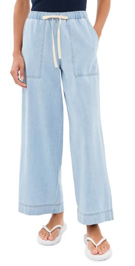 Z Supply Z Supply Daycation Denim Pants Coastal Water