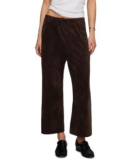 Z Supply Z Supply Drift Faux Suede Cropped Pants