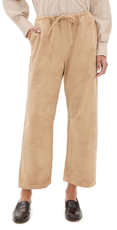 Z Supply Z Supply Drift Faux Suede Pants Light Sand