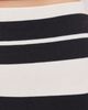 Z Supply Z Supply Gail Striped Jersey Midi Skirt Ash Black - 6