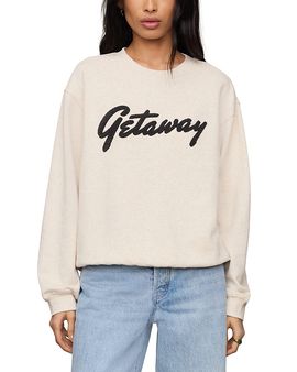 Z Supply Z Supply Getaway Cotton Blend Boyfriend Sweatshirt