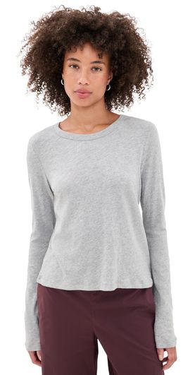 Z Supply Z Supply Junie Long Sleeve Tee Heather Grey