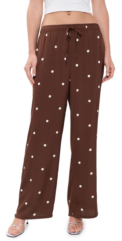 Z Supply Z Supply Lara Dot Pants Chocolate Cherry