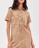Z Supply Z Supply Leone Faux Suede Dress Light Sand - 2