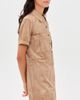 Z Supply Z Supply Leone Faux Suede Dress Light Sand - 4