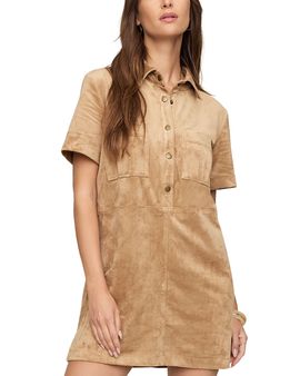 Z Supply Z Supply Leone Faux Suede Mini Dress