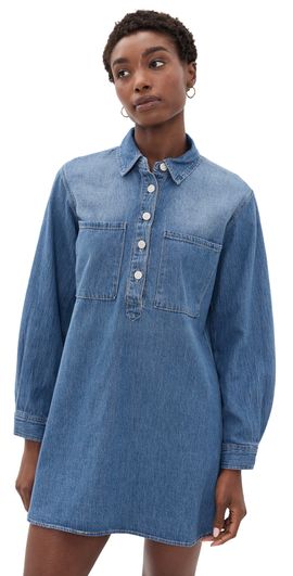 Z Supply Z Supply Lucie Denim Mini Shirt Dress Dreamstate