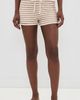 Z Supply Z Supply Lyla Striped Sweater Shorts Taro - 2