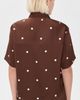 Z Supply Z Supply Mari Button Up Dot Top Chocolate Cherry - 3