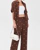 Z Supply Z Supply Mari Button Up Dot Top Chocolate Cherry - 5