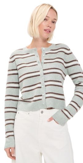 Z Supply Z Supply Medina Stripe Cardigan Aqua Cloud