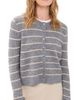 Z Supply Z Supply Medina Stripe Cardigan Charcoal Heather - 1