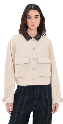 Z Supply Z Supply Rey Cropped Jacket Soapstone