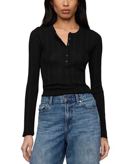 Z Supply Z Supply Rowena Fine Knit Henley Sweater