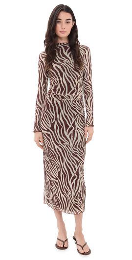 Z Supply Z Supply Sevilla Zebra Dress Velvet Rouge
