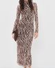 Z Supply Z Supply Sevilla Zebra Dress Velvet Rouge - 5