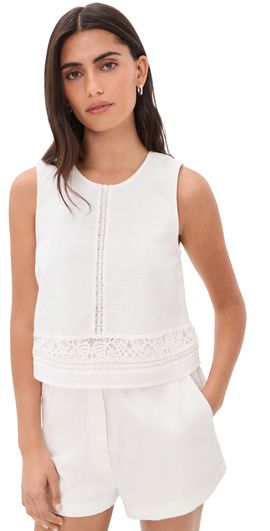 Z Supply Z Supply Sloane Embroidered Blouse White