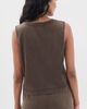Z Supply Z Supply Sloane Muscle Tank Top Dark Chocolate - 3