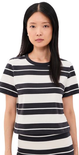 Z Supply Z Supply Stellan Striped Tee Ash Black