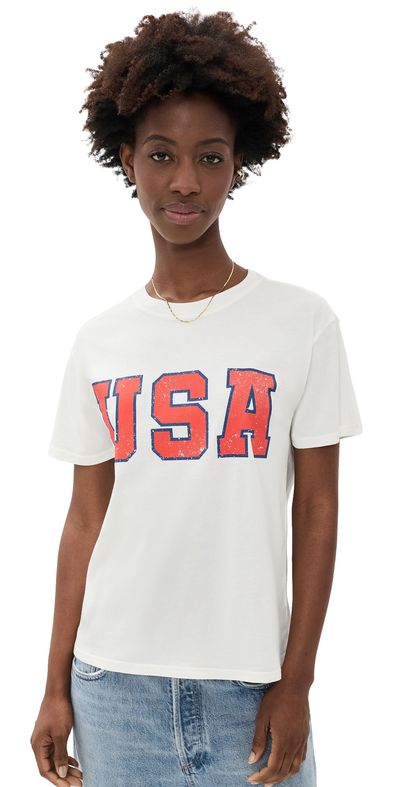 Z Supply Z Supply USA Boyfriend Tee Sea Salt
