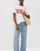 Z Supply Z Supply USA Boyfriend Tee Sea Salt - 5