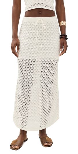 Z Supply Z Supply Windswept Crochet Skirt Cloud