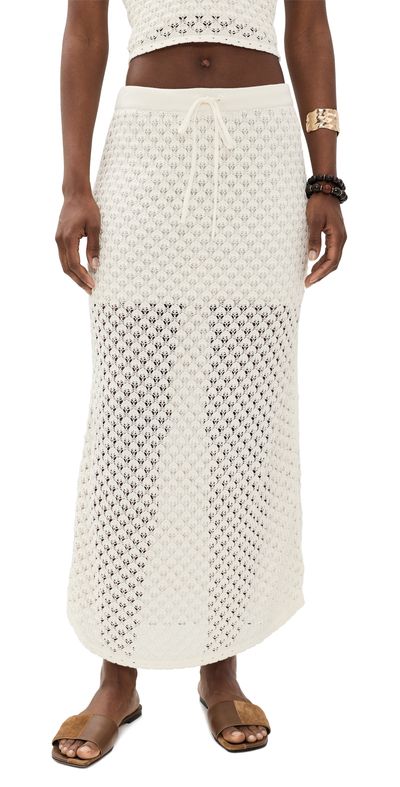 Z Supply Z Supply Windswept Crochet Skirt Cloud