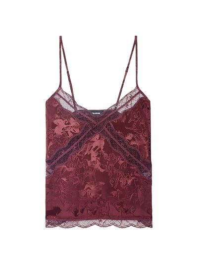 Zadig & Voltaire Women's Cishi Jac Horses Silk Camisole