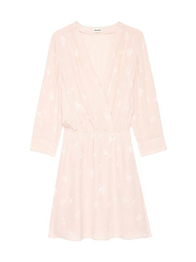 Zadig & Voltaire Women's Rucas Flash Heart Jacquard Silk Minidress