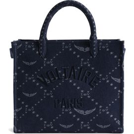 Zadig & Voltaire Zadig & Voltaire Angel Logo Monogram Denim Tote