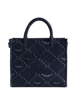 Zadig & Voltaire Zadig & Voltaire Angel Zv Monogram Denim Tote