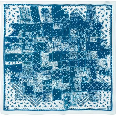Zadig & Voltaire Zadig & Voltaire Blondie 85 Denim Print Bandana Silk Scarf