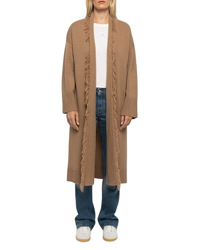 Zadig & Voltaire Zadig & Voltaire Camy Wool & Cashmere Fringed Cardigan