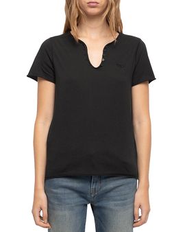 Zadig & Voltaire Zadig & Voltaire Cotton Cutout Back Tee