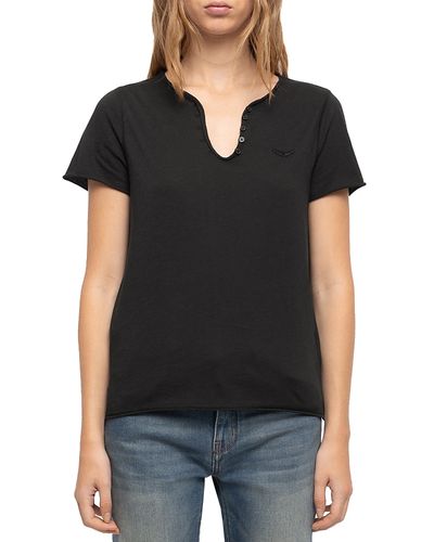 Zadig & Voltaire Zadig & Voltaire Cotton Cutout Back Tee