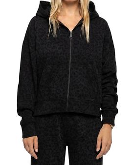Zadig & Voltaire Zadig & Voltaire Cotton Leopard Print Hooded Sweatshirt