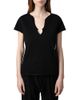 Zadig & Voltaire Zadig & Voltaire Diamante Henley Tee - 1