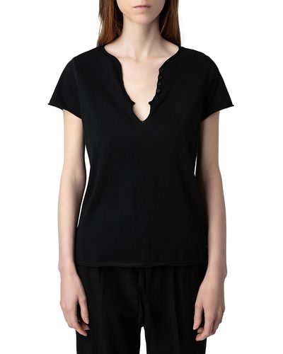 Zadig & Voltaire Zadig & Voltaire Diamante Henley Tee