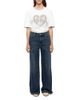 Zadig & Voltaire Zadig & Voltaire Eli High Rise Wide Leg Jeans in Medium Blue - 1