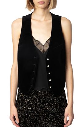 Zadig & Voltaire Zadig & Voltaire Emaux Velvet Vest