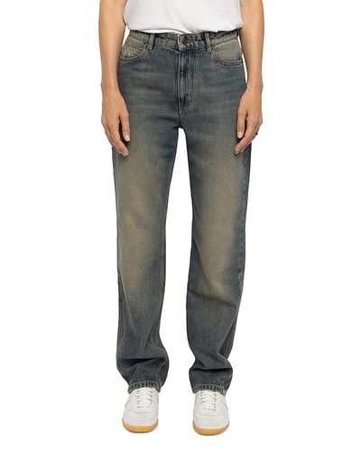 Zadig & Voltaire Zadig & Voltaire Ete Cotton Straight Jeans in Medium Blue