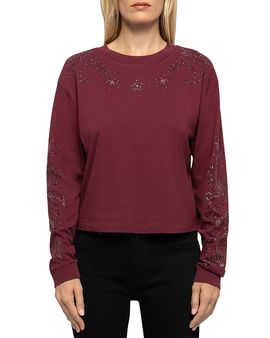 Zadig & Voltaire Zadig & Voltaire Iona Cotton Embellished Sweatshirt