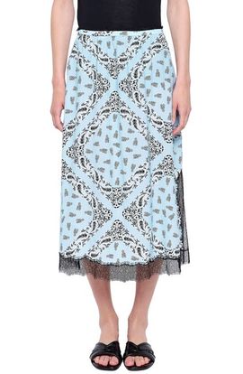 Zadig & Voltaire Zadig & Voltaire Jarvis Bandana Lace Trim Midi Skirt