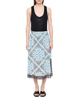 Zadig & Voltaire Zadig & Voltaire Jarvis Soft Bandana Midi Skirt